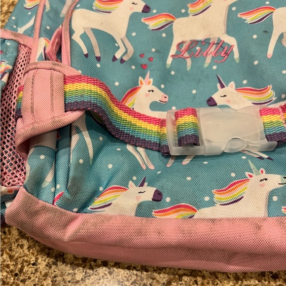 Pottery Barn Kids Unicorn Parade Small Mackenzie Backpack and Lunchbox "Lilly" - Picture 4 of 9